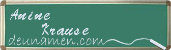 Anine Krause Visitenkarte